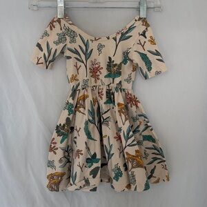 Alice + Ames Dress floral cream 3t